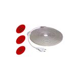 Tawitec Hortum Şerit LED 220 Volt Su Geçirmez Fiş Dahil Metrede 68 LED 5730 Kırmızı 5 Metre