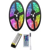 Tawitec Rgb Şerit Led 3 Çipli - 5+5 10 Metre 3cipli - 12v 5a Silim Adaptör - 44tuşlu Kontrol Kutusu Radio Frekanslı