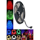 tawitec Rgb Şerit Led 3 Çipli Iç Mekan - Sese Duyarlı Kontrol Paneli - Uzaktan Kumanda - Adaptör - 5 Metre