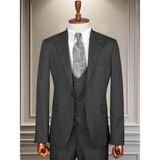 Taxi Giyim Üçlü Takım Elbise - Zara Kumaş - Gri - TG3ZG14 - 001-Renkli - Regular Fit - 46
