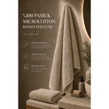 TAYA HOME %100 Pamuk Microcotton Banyo Havlusu 70x150 cm Ekstra Yumuşak Yüksek Emici Havlu