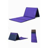 TayaMat Katlanabilir Sırt Destekli Oturma Dinlenme Minderi Şezlong Kamp Sandalyesi Alternatifi Su Geçirmez Polyester (XL Laci Mor)