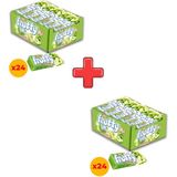Tayaş Frutty Midi Elmalı Yumuşak Şeker 20 gr x 24 Adet Kutulu 2'li Paket