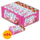 Tayaş Frutty Midi Yumuşak Şeker 20 gr X 24 Kutulu Çilek Aromalı Yumuşak ve Çiğnenebilir