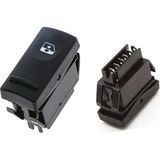 Taycarex Renault R 19 Cam Açma Kapama Anahtarı Düğmesi Anahtarı 6 Pinli / 7700817337