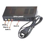 Tayfun Tüplü Tv Rf Çıkışını - Scart Çıkışına Çevirici Adaptör-Rf Modülatör - Siyah