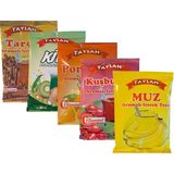 Taylan 5'li Karışık Aromalı Içecek Tozu Seti (Tarçın, Kivi, Portakal, Kuşburnu, Muz 250 gr x 5 ) - 1,25 kg