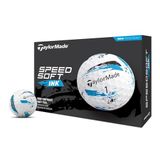 TaylorMade Golf SpeedSoft Mürekkep Golf Topları Mavi Bir Düzine