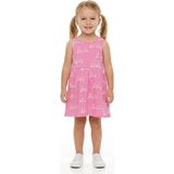 Tayo Baby Kız Çocuk Pembe Barbie Kolsuz Elbise – %100 Pamuklu Günlük Şıklık - 9 - 10 Yaş
