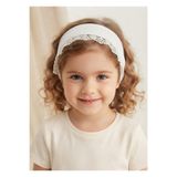 tayuya Kız Çocuk Dantelli Viskon Bandana - KREM Saç Aksesuarı - 2-9 Yaş