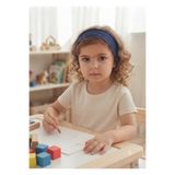 tayuya Kız Çocuk Dantelli Viskon Bandana - lacivert Saç Aksesuarı - 2-9 Yaş
