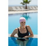 tayuya Pembe Esnek Yüzücü Bonesi - Saç Çekmeyen Mikro Kumaş Havuz Bonesi - Standart Beden Deniz Bonesi