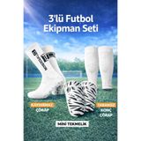 Tayzon 3’lü Futbol Seti Mini Tekmelik + Kaydırmaz Çorap + Tabansız Konç Çorap