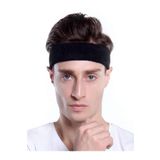 Tayzon Havlu Ter Bandı Kafa Bandı Headband Tenis Saç Bandı Siyah