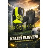 Tayzon Kaleci Eldiveni Kaymaz Avuç İçi Bilek Destekli | Çocuk ve Yetişkin | Halı Saha Antrenman