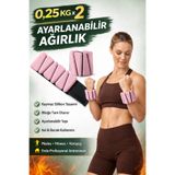 Tayzon Pro Seri Üçgen El Ayak Ayarlanabilir Silikon Ağırlık Bileklikleri 0,25 kg x 2 Adet Ağırlık Seti