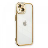 Tazador iPhone 13 Liva Lens Silikon Beyaz Kılıf
