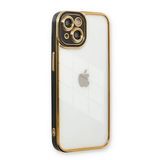 Tazador iPhone 13 Liva Lens Silikon Siyah Kılıf