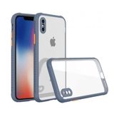 Tazador iPhone XS Max Miami Şeffaf Gri Silikon Kılıf