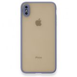 Tazador iPhone XS Max Montreal Gri Silikon Kapak Kılıf