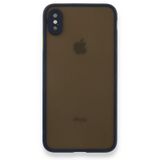 Tazador iPhone XS Max Montreal Lacivert Silikon Kapak Kılıf