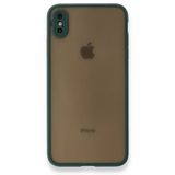 Tazador iPhone XS Max Montreal Yeşil Silikon Kapak Kılıf