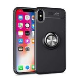 Tazador iPhone Xs Max Range Yüzüklü Siyah Silikon Kılıf