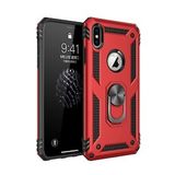 Tazador iPhone XS Max Sofya Yüzüklü Kırmızı Silikon Kapak Kılıf