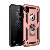 Tazador iPhone XS Max Sofya Yüzüklü Rose Silikon Kapak Kılıf