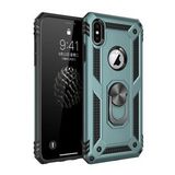 Tazador iPhone XS Max Sofya Yüzüklü Yeşil Silikon Kapak Kılıf