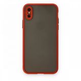 Tazador iPhone XS Montreal Kırmızı Silikon Kapak Kılıf