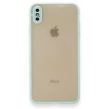 Tazador iPhone XS Montreal Turkuaz Silikon Kapak Kılıf