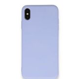 Tazador iPhone XS Nano İçi Kadife Lila Silikon Kılıf