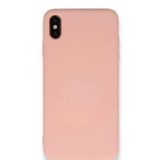 Tazador iPhone XS Nano İçi Kadife Pudra Silikon Kılıf