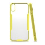 Tazador iPhone XS Platin Sarı Silikon Kılıf