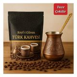 Taze Çekim Orta Kavrulmuş Türk Kahvesi – Siparişe Özel Taze Öğütülür - 100 gr