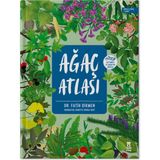 Taze Kitap Ağaç Atlası - Dr. Fatih Dikmen 6 - 8 Yaş İçin Dev Harita ve Çıkartma Hediyeli