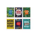 Taze Kitap Atlas Seti 6 Kitap (Uzay Atlası +Hayvan Atlası + Kelime Atlası + Kafası Değişikler Atlası + Ağaç Atl