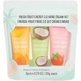 Taze Meyve Özlü 3'lü El Kremi Seti (Çilek-Mango-Hindistan Cevizi)