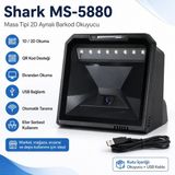 Tazga Shark MS-5880 Masa Tipi 2d Aynalı Barkod Okuyucu - Siyah