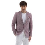 Tazio Erkek Bordo Poliviskon Kumaşlı Mono Yaka Slim Fit Spor Blazer Ceket Bordo 48