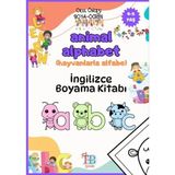 tb çoçuk boyama kitabı animals alphabet (alfabe) ıngilizce 52 sayfa - Yok