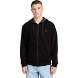 TB0A277WX651 Timberland Oyster Rıver Chest Logo Full-Zip Lb Hood Erkek Ceket Siyah