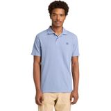TB0A41S5B881 Timberland Wharf Rıver Waffle Short Sleeve Polo Erkek T-Shirt Mavi
