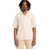 TB0A44B5CN01 Timberland Ss Seersucker Resort Shirt Erkek G&amp;ouml;mlek Krem
