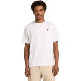 TB0A5M841001 Timberland Slogan Tee Erkek T-Shirt Beyaz