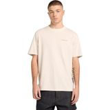 TB0A5MNVCM91 Timberland Magnet Back Graphic Tee Erkek T-Shirt Krem