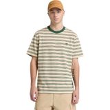 TB0A5MRCADQ1 Timberland 4 Rows Striped Short Sleeve Tee Erkek T-Shirt Krem