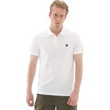 TB0A6BX41001 Timberland Mıllers Rıver Short Sleeve Stretch Polo Erkek T-Shirt Beyaz