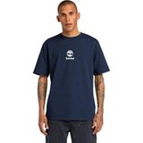 TB0A6WWT4331 Timberland Print Stack Logo Short Sleeve Tee Erkek T-Shirt Lacivert